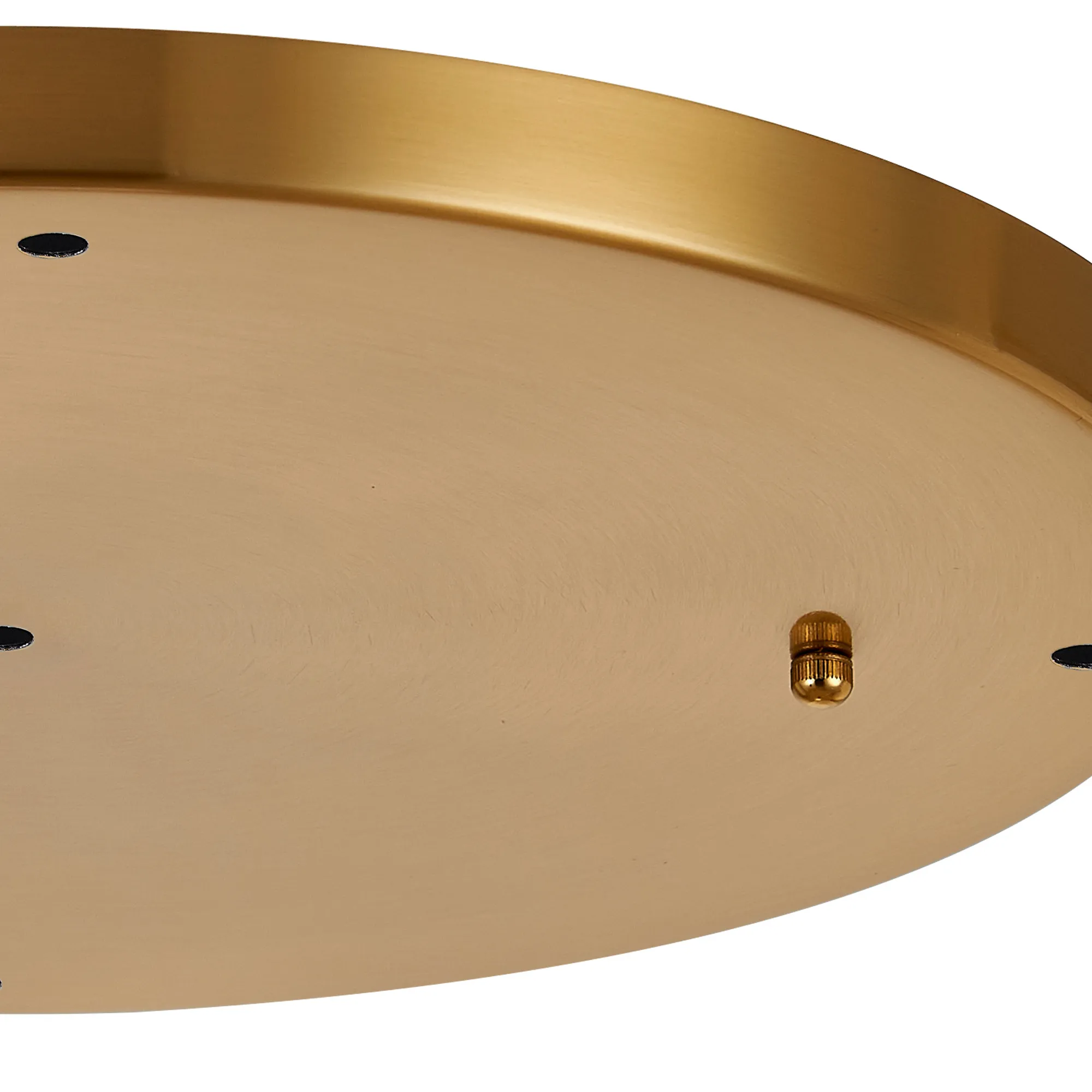 Hayes 5 Hole 40cm Round Ceiling Plate Brass D0830BR  Deco Hayes Brass